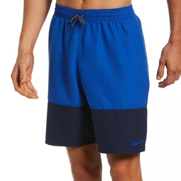Nike Split Colorblocked 8" Swim Trunks - Picture 1 of 7